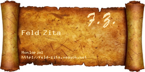 Feld Zita névjegykártya